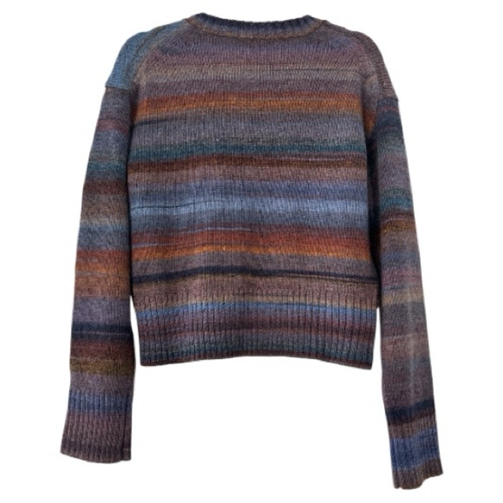 Veronica Beard Diora Stripe Wool Blend Sweater in Ocean Multi Size Small - Picture 8 of 9